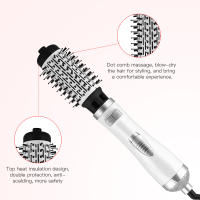 Peine Secador De Pelo Automático 2 En 1 Para Estilizar Lustrar Y Aplanar Cepillo De Secado Redondo Ionizado Voluminizador Universal Con Aluminio - details 1
