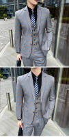 Traje De 3 Piezas Para Hombre Estilo Inglesa Elegante Trousers Chaleco Y Chaqueta Talla M-5XL Moda Formal De Invierno - details 4