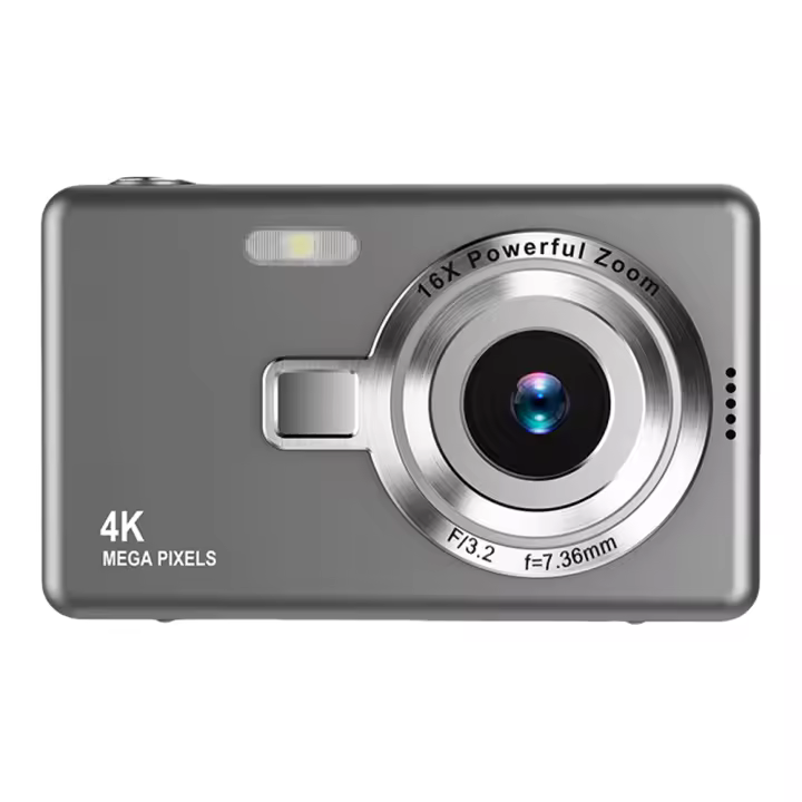 Cámara Digital Portátil 4K HD 1080P Con Autofocus Y Estabilización De Vídeo Para Vlog 96MP 16X Zoom Para Niños Adultos Principiantes - 1