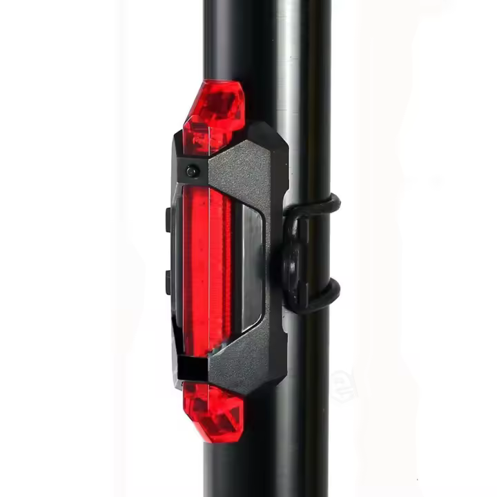 Luz LED trasera para bicicleta impermeable para señalización nocturna de bici ciclismo - 1