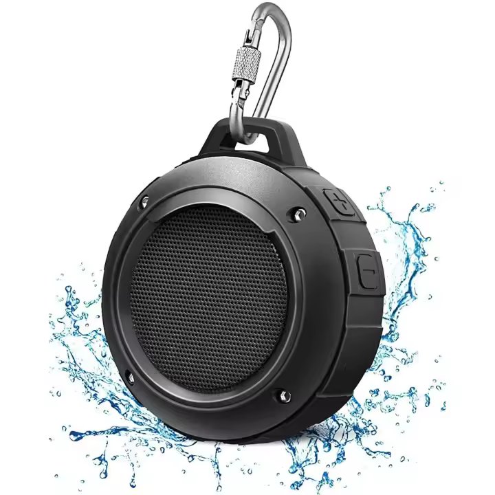 Altavoz Bluetooth impermeable para exteriores, minialtavoz portátil inalámbrico de viaje para ducha con subwoofer - 1