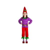 Disfraz de Duende Lila para Niños Kimokawaii, Incluye Gorro, Blusa, Cinturón y Pantalones - details 0
