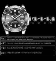 Reloj Métrico De Lujo LIGE Para Hombres Acero Inoxidable Impermeable Con Tourbillon Reloj Automático Militar De Moda Resistente Al Choque - details 8