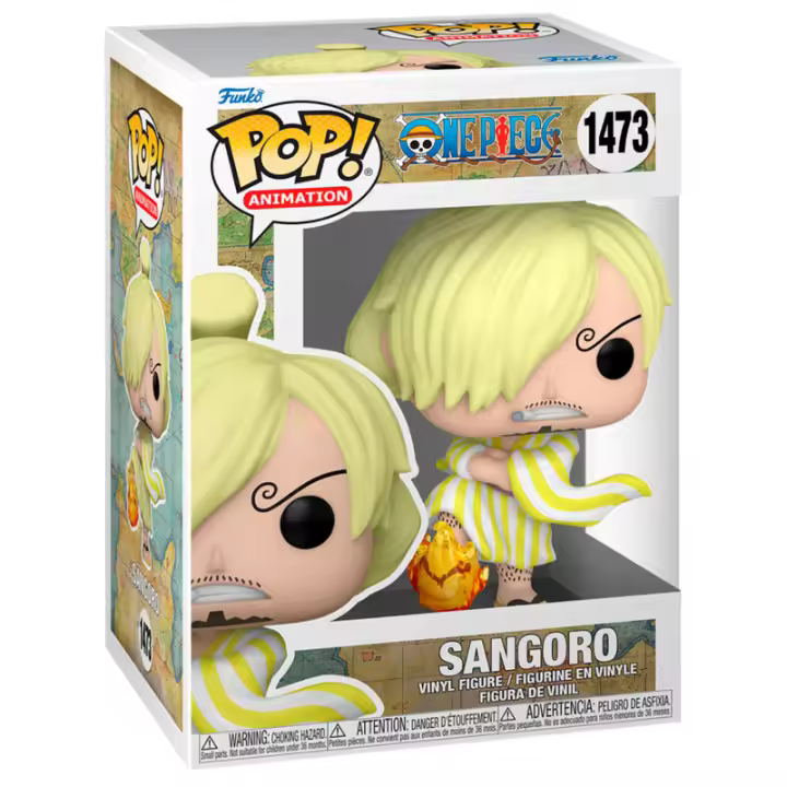 Figura Pop One Piece Sangoro-Figura de Vinilo Coleccionable - Idea de Regalo- Mercancia Oficial - Juguetes para Niños y Adultos - Movies Fans - Muñeco para Coleccionistas y Exposición - 1