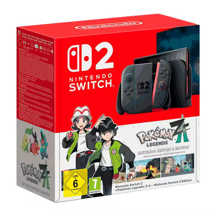 CONSOLA NINTENDO SWITCH 2 + LEYENDAS POKEMON Z-A NINTENDO SWITCH 2 Nueva a Estrenar - España - PREVENTA - Lanzamiento 16/10/2025 - 1