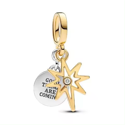 Charm Colgante Pandora Moments 763588 C01 Estrella, Viene con embalaje de Caja de regalo original. - 1