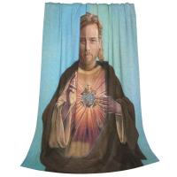 Manta Suave Jesus-Obi Para Viajes Cubierta De Silla Y Cama Estilo Moderno Adecuada Para Otoño Primavera Antipelusa Portátil - details 2
