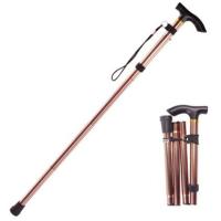 Palo De Camuflaje Unisex Para Senderismo Camping Montañismo Telescopio Batón Plegable Manzana Antideslizante Aluminio T-Manija - details 12