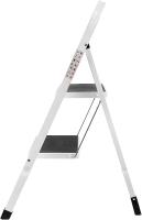Escalera Plegable de Acero 2 Peldaños Carga 150kg para Cocinas y Exteriores - Compacta y Resistente - details 1