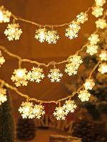 Luces De Navidad Con Forma De Copos De Nieve 1.5M-30M Para Decoración Interior Y Exterior Árbol De Navidad Año Nuevo 2024-2025 - details 2