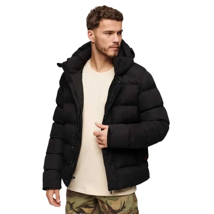 Ropa hombre Chaquetas Superdry Chaqueta Microfibre Sport Negro - 1