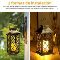 Lámpara Colgante Solar Con Lámpara De Velocidad De Lámpara De LED Impermeable Para Mesa Patio Jardín Decoración De Fiesta Al Aire Libre Sin Encendedor - details 1