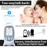 Cámara Baby Monitor, Video Baby Monitor Vigilancia inalámbrica de 2,4 Ghz con sensor de temperatura de visión nocturna: llamada de voz bidireccional clara y fluida para ayudarlo a consolar a su bebé - details 1