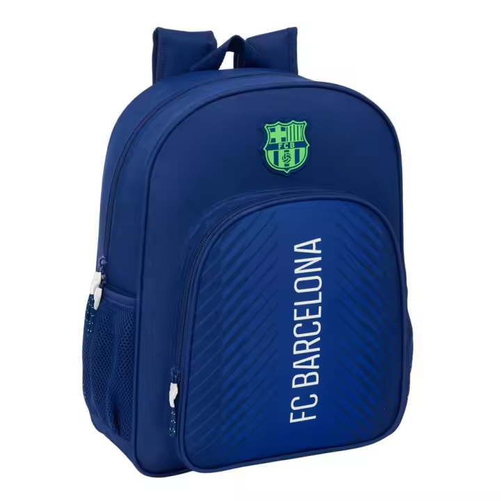 Mochila Junior Adaptable a Carro F.C. Barcelona Navy Blue 32X38X12Cm (Safta 612525640) - 1