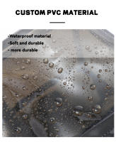 Mochila Transparente De PVC Para Mujer TINYAT Casual Multibolsillos Impermeable Con Bolsillo Para Portátil Escolar Deportiva Al Aire Libre - details 2