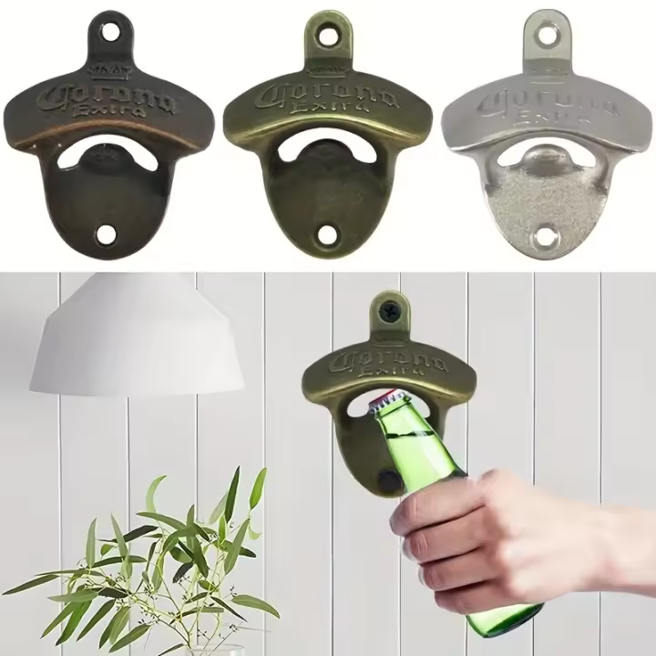 1/3PCS Coronita Extra Abrepuertas Montado En La Parada Con Tornillos Instalación Fácil Ideal Para Barra Y Cocina Hogar Gadgets Abrebotellas DIY - 1