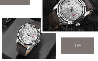 Reloj De Pulsera De Cuarzo NAVIFORCE Militar Deportivo Para Hombres Con Mostrador De Fecha Y Luz Táctil Resistente Al Agua De Cuero Reloj De Moda Casual - details 12