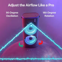Ventilador Torre Almalux® Aqua con Nebulización – Aire Acondicionado Portátil, Enfriador Evaporativo Recargable por USB - details 4