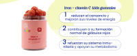 Jelly Pills Gominolas de Hierro + Vitamina C para Niños - Sabor Melocotón Natural - Sin Azúcares Añadidos - Aptas para Veganos - A partir de 3 años - details 1