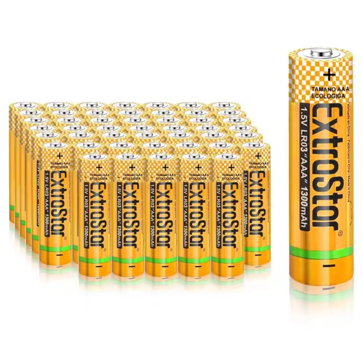 Packs Pilas SUPER ALKALINAS AA y AAA,Pack de ahorro,Pilas de duracion premium alkalina para mandos de direccion,juguetes,relojes,basculas.etc.WKL Store - 1