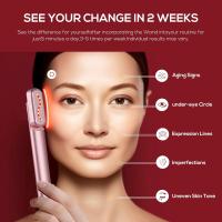 Tratamiento de luz roja para Cara, Varita de rejuvenecimiento 4 en 1: masaje de estiramiento de la piel, y reducción de antienveje Arrugas, herramienta de cuidado facial Y - details 4