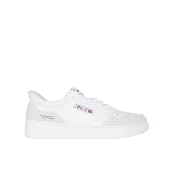 Skechers Sport Court 2.0 - Konor Zapatillas para hombre blancas en piel y ante 86243 - 1