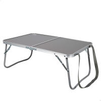 Mesa plegable y portátil Aktive, con asa para transportar y cinta transporte, Medidas 60x40x25cm, Material aluminio y madera MDF, ideal para picnic, acampada y playa - details 0