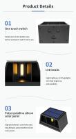 Lámpara De Pared Solar Moderna 10W COB IP65 Impermeable Para Exterior Decoración De Jardín Patio Valla Ambiente - details 8