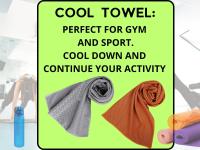 SusggO Pack 2 Toalla Fria enfriamiento 80x30cm Toalla Gimnasio para Deporte Toalla Microfibra Toalla Refrigeracion para el Cuello Toalla Deporte refrescante Correr Viajar Toalla Senderismo - details 2