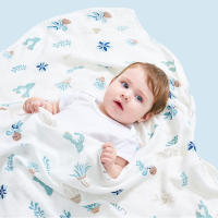 Mantelillo De Bebé Muslin 120x110cm Algodón Bambú Suave Impresión Doble Capa Gauze Cubierta Para Carrito De Bebé Y Baño Para Recién Nacidos Y Niños Pequeños - details 0