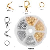 Kit De Joyería Para Fabricación De Pulseras Y Collares Con 500 Piezas De Abrazaderas De Cangrejo Anillos Abiertos Y Crimpas Para Bolas - details 1