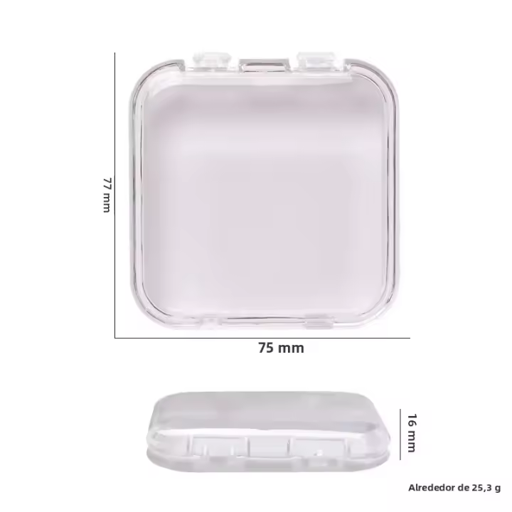 Caja De Uñas Vacía De 10 Piezas En Forma Cuadrada Para Empaque De Uñas Postizas Y Tips De Uñas Pequeña Para Negocios En Línea - 1