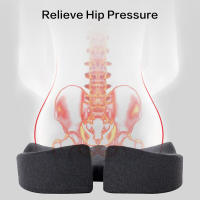Cojín De Espuma Memory Foam Antideslizante Ortopédico Para Prostata Alivio Del Dolor Lumbar Coccyx En Silla Coche Comodidad - details 2