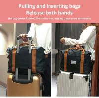 Bolsas de viaje de gran capacidad Unisex, bolsos impermeables portátiles para almacenamiento de equipaje en viajes de negocios, 1 unidad - details 4