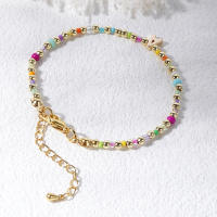 Pulsera Hecha a Mano Go2boho Con Cuentas De Cobre Multicolor Y Letras Colgante Para Mujeres Y Hombres Joyería De Festival - details 3