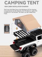 Modelo De Coche De Camping RV F150 Raptor 1/24 Escala Con 6 Puertas Abiertas Juguete De Metal Para Niños Regalo De Cumpleaños Con Luz Y Sonido - details 6