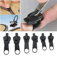 Kit De Reparación De Cremalleras Universal 6pcs Negro Rescate De Cremalleras DIY Con Dientes De Cremallera Nuevos Diseño Para Bricolaje En Bolsas Ropa Y Zapatos - details 0
