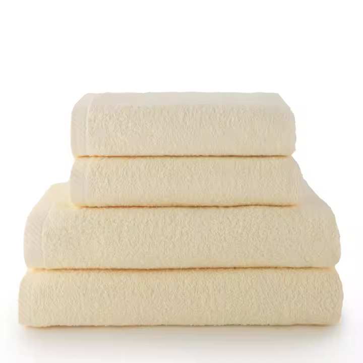QUALITY TOWELS. Pack TOALLAS color NATURAL. Fabricadas en algodón cardado de 420 grs/m2. Packs de diferentes tamaños. Muy suaves y absorbentes. - 1