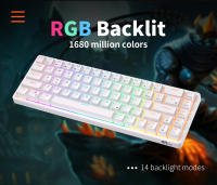 Teclado Mecánico RK Royal Kludge RK837 Tri-mode BT 5.0/2.4G/USB-C 68 Teclas RGB Backlit Hot-swappable Para Gamer Con Conexión Inalámbrica Y Cable - details 1