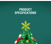 Árbol De Navidad DIY Mini En Bloques Constructibles Juguete Para Niños Decoración De Escritorio Regalo De Navidad Para Niñas Y Niños - details 7
