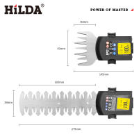 HILDA 2-en-1 Podadora De Bricos Eléctrica Y Sin Cable Herramienta De Jardín Ligera Para Arbustos Y Malezas Trimmer De Hierba - details 2