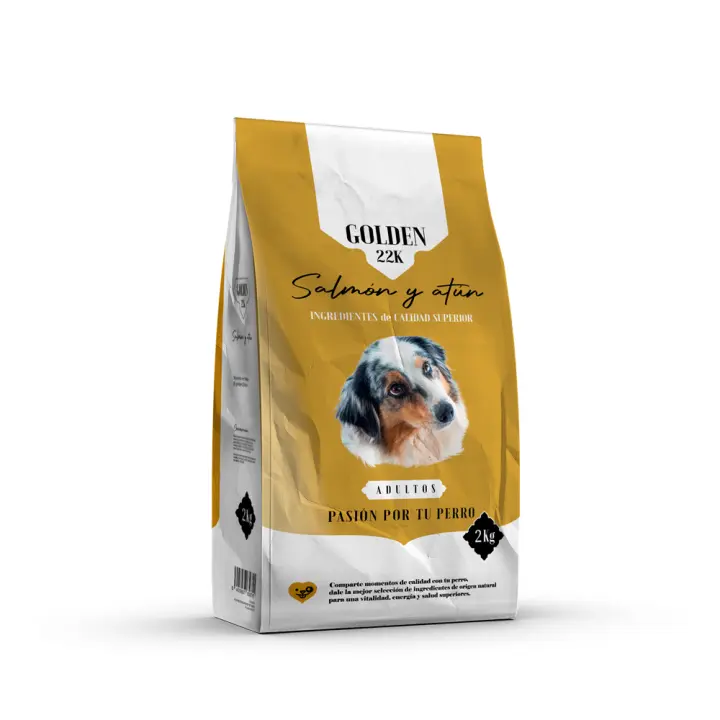 Pienso Golden 22k Salmón y Atún para Perros Adultos - Control de Peso - 1