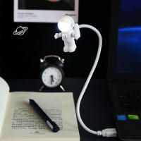 Lámpara De Lectura Portátil En Forma De Astronauta Blanco USB Para Escritorio Luz Nocturna LED Para PC Y Computadora Fuente DC 5V - details 9