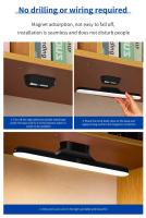 Lámpara De Mesa LED Con Luz De Llenado Magnética Recargable Deslizable Para Armario Estudio Lectura Luz De Espejo - details 12