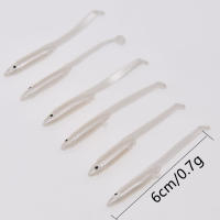 MrLurion Señuelo De Pesca De Sapo Realista 6cm 0.7g 10 Piezas Artificial Plástico T-tail Wobbler Swimbaits Para Pesca En Río Y Lago - details 2