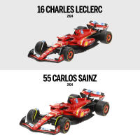 Burago - Maquetas Ferrari SF-24 escala 1:43, pack de Leclerc y Sainz temporada 2024, réplicas con diseño fiel al monoplaza original y acabados perfectos para exponer o jugar - details 1