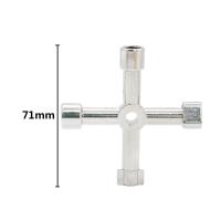 Llave De Triángulo Universal Multifuncional 4 Maneras Para Plomero Clavija Para Mangueras Caja De Medidores De Gas Y Electricidad Radiadores - details 3