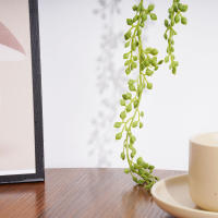 Arbustos Artificiales De Suculentas Colgantes Para Decoración De Pared Hogar Jardín Bodas Y Fiestas Falsas Plantas Verdes De Rattan Estilo Bonsái - details 10
