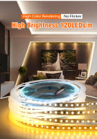 Tira LED Flexible 2835 DC12V 24V 120LEDs/m 6W/m Luz LED 3000K 4000K 6000K Roja Verde Azul Rosa Naranja Amarilla Para Decoración De Hogar - details 3