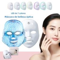Máscara Facial LED USB Carga 7 Colores Terapia Fotónica Belleza Anti-Edad Rejuvenecimiento Piel Levantamiento Blanqueamiento Cuidado De La Piel - details 12